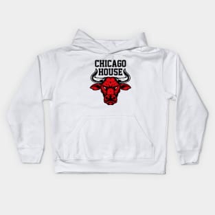 Chicago House Music Design Bulls Kids Hoodie